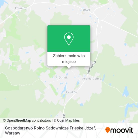 Mapa Gospodarstwo Rolno Sadownicze Frieske Józef