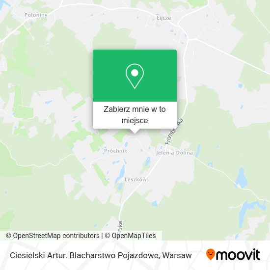 Mapa Ciesielski Artur. Blacharstwo Pojazdowe