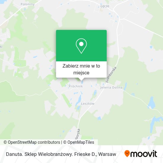 Mapa Danuta. Sklep Wielobranżowy. Frieske D.