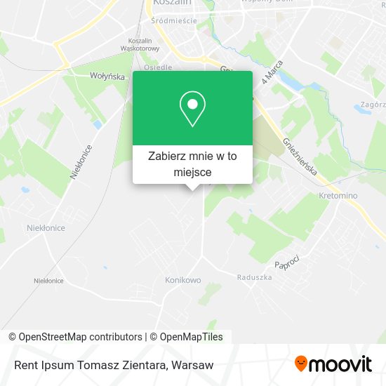 Mapa Rent Ipsum Tomasz Zientara