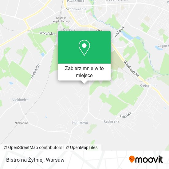 Mapa Bistro na Żytniej