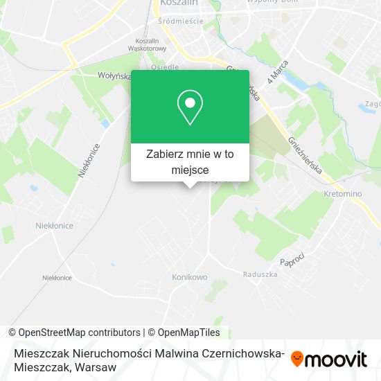 Mapa Mieszczak Nieruchomości Malwina Czernichowska-Mieszczak