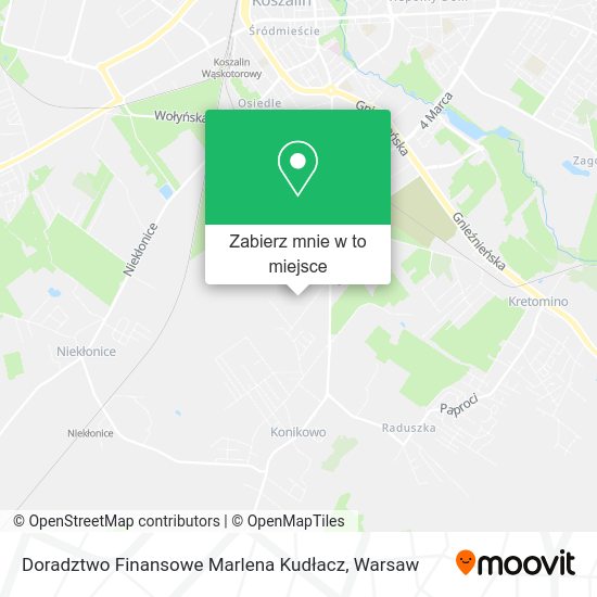 Mapa Doradztwo Finansowe Marlena Kudłacz