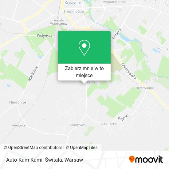 Mapa Auto-Kam Kamil Świtała