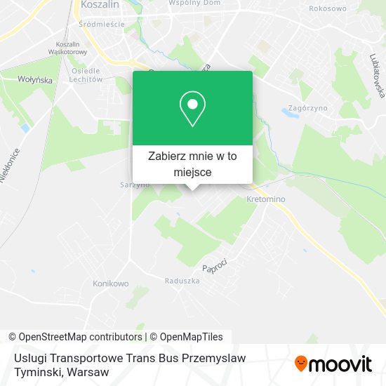 Mapa Uslugi Transportowe Trans Bus Przemyslaw Tyminski