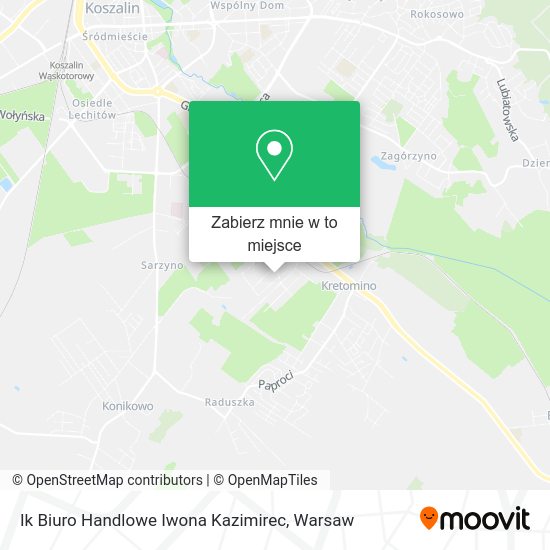 Mapa Ik Biuro Handlowe Iwona Kazimirec