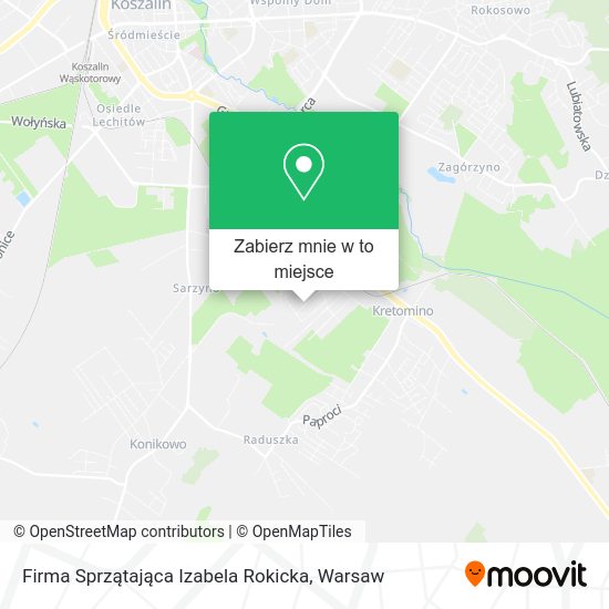 Mapa Firma Sprzątająca Izabela Rokicka