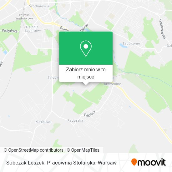 Mapa Sobczak Leszek. Pracownia Stolarska