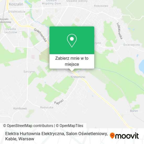 Mapa Elektra Hurtownia Elektryczna, Salon Oświetleniowy, Kable