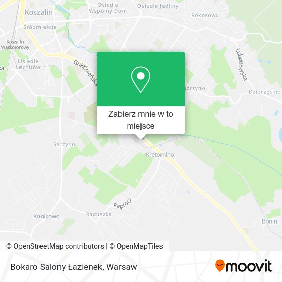 Mapa Bokaro Salony Łazienek