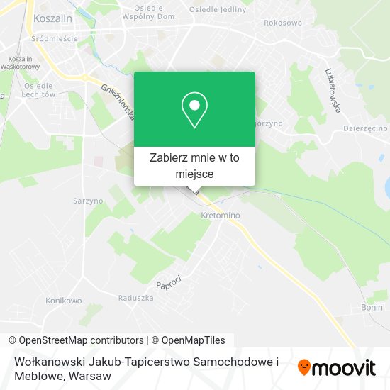 Mapa Wołkanowski Jakub-Tapicerstwo Samochodowe i Meblowe