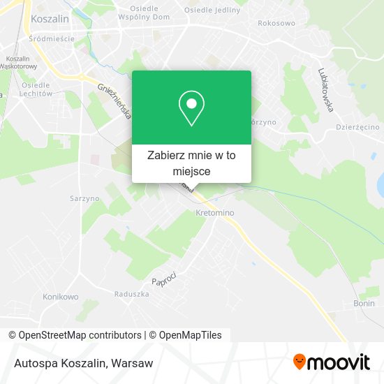 Mapa Autospa Koszalin