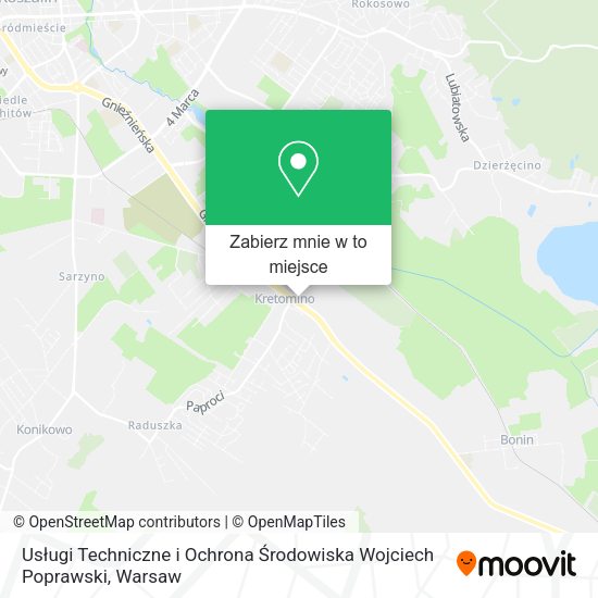 Mapa Usługi Techniczne i Ochrona Środowiska Wojciech Poprawski