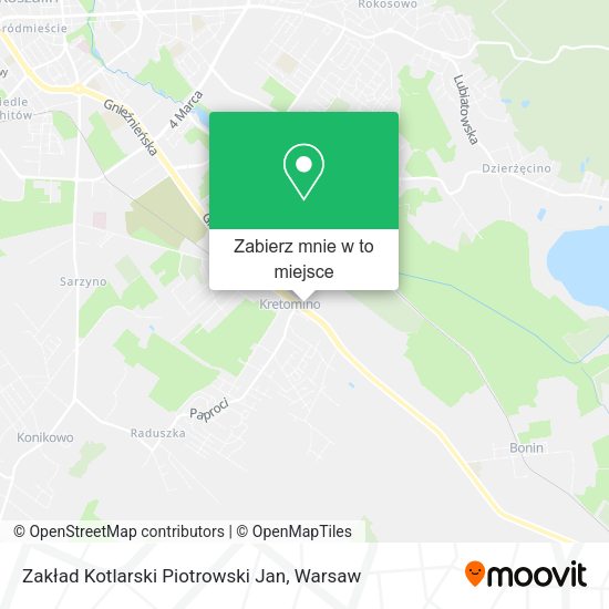 Mapa Zakład Kotlarski Piotrowski Jan