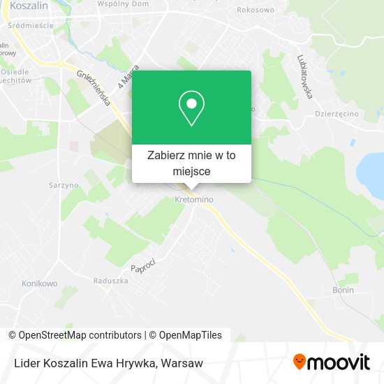 Mapa Lider Koszalin Ewa Hrywka