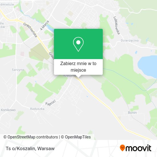 Mapa Ts o/Koszalin