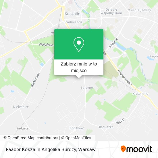 Mapa Faaber Koszalin Angelika Burdzy