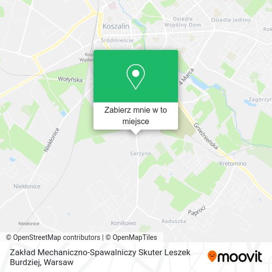 Mapa Zakład Mechaniczno-Spawalniczy Skuter Leszek Burdziej