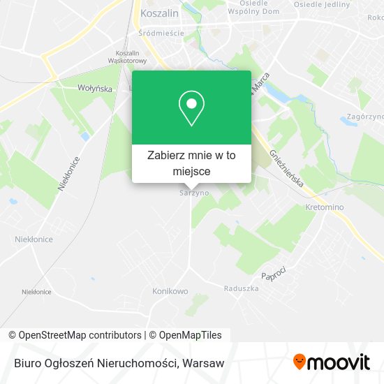 Mapa Biuro Ogłoszeń Nieruchomości