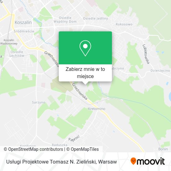 Mapa Usługi Projektowe Tomasz N. Zieliński