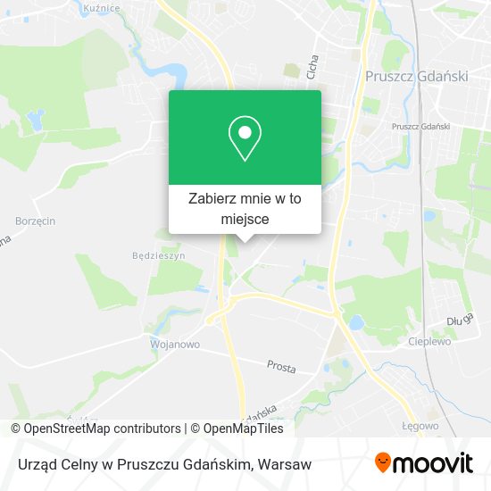 Mapa Urząd Celny w Pruszczu Gdańskim