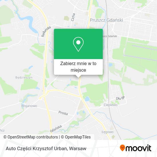 Mapa Auto Części Krzysztof Urban