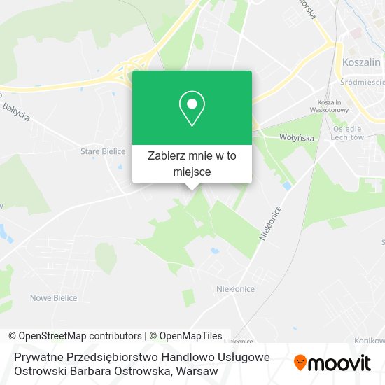 Mapa Prywatne Przedsiębiorstwo Handlowo Usługowe Ostrowski Barbara Ostrowska