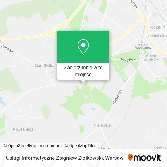 Mapa Usługi Informatyczne Zbigniew Ziółkowski