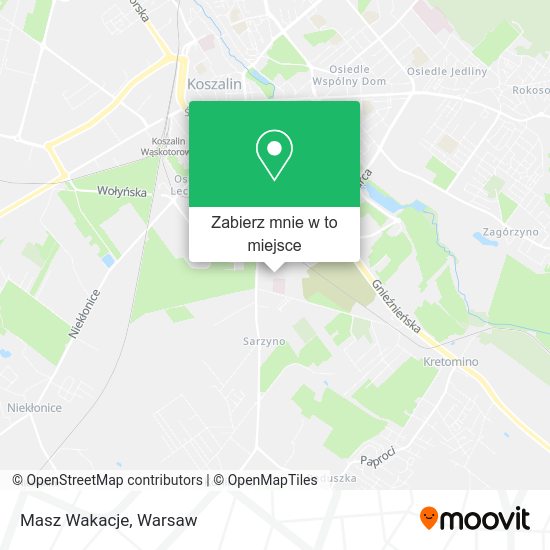 Mapa Masz Wakacje