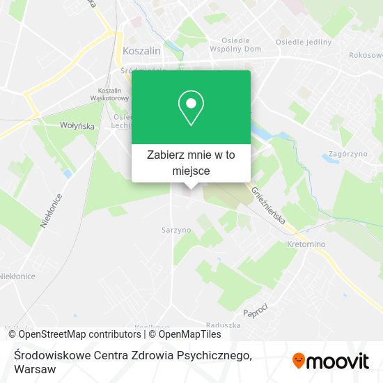 Mapa Środowiskowe Centra Zdrowia Psychicznego