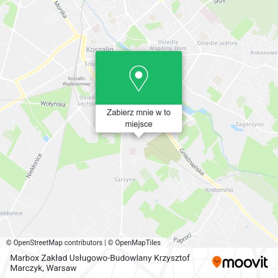 Mapa Marbox Zakład Usługowo-Budowlany Krzysztof Marczyk