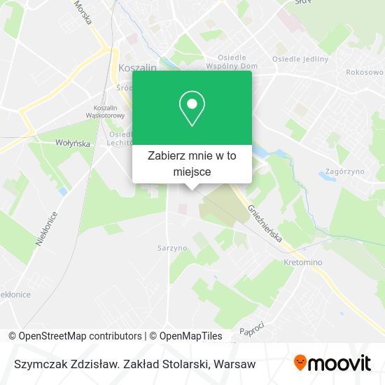 Mapa Szymczak Zdzisław. Zakład Stolarski