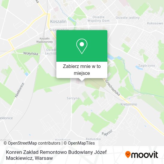 Mapa Konren Zakład Remontowo Budowlany Józef Mackiewicz