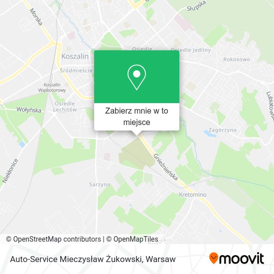 Mapa Auto-Service Mieczysław Żukowski