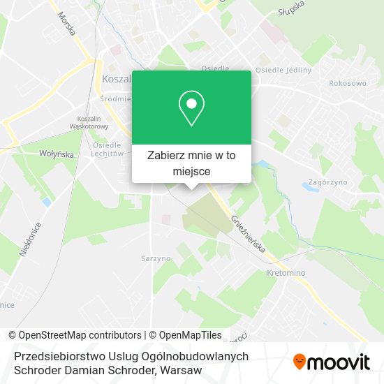 Mapa Przedsiebiorstwo Uslug Ogólnobudowlanych Schroder Damian Schroder