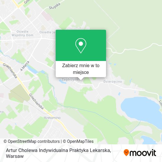 Mapa Artur Cholewa Indywidualna Praktyka Lekarska