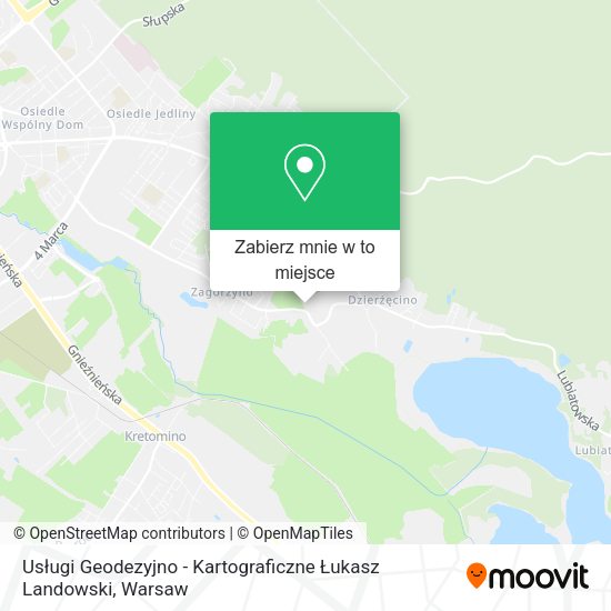 Mapa Usługi Geodezyjno - Kartograficzne Łukasz Landowski