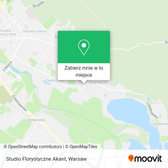 Mapa Studio Florystyczne Akant