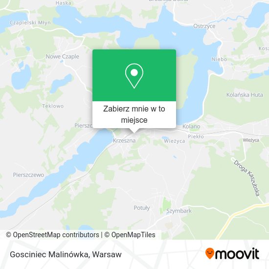 Mapa Gosciniec Malinówka