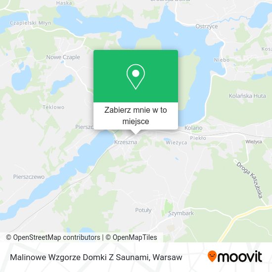 Mapa Malinowe Wzgorze Domki Z Saunami