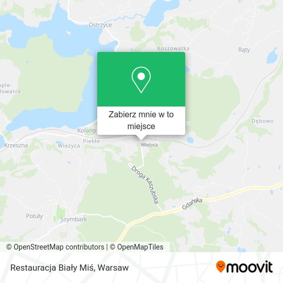 Mapa Restauracja Biały Miś