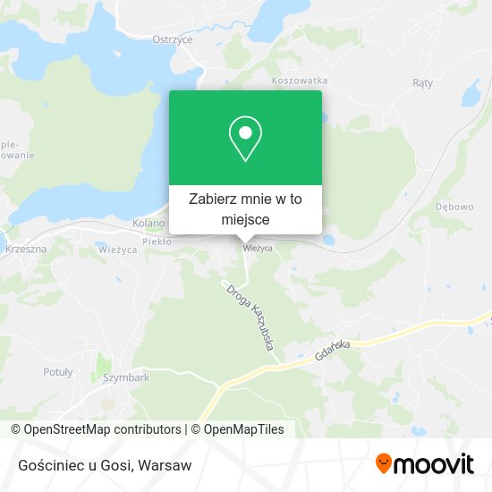 Mapa Gościniec u Gosi