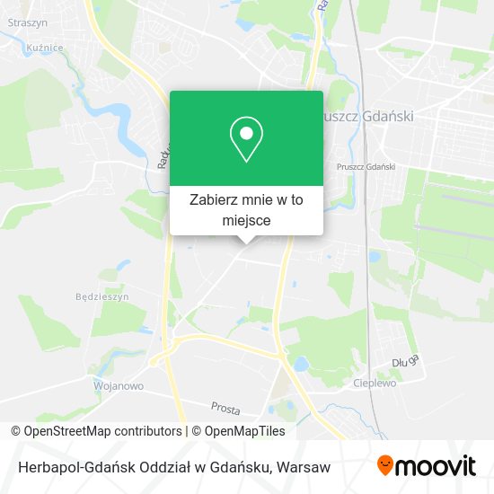 Mapa Herbapol-Gdańsk Oddział w Gdańsku