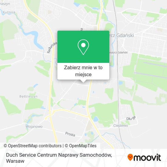 Mapa Duch Service Centrum Naprawy Samochodów