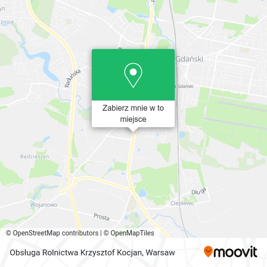 Mapa Obsługa Rolnictwa Krzysztof Kocjan