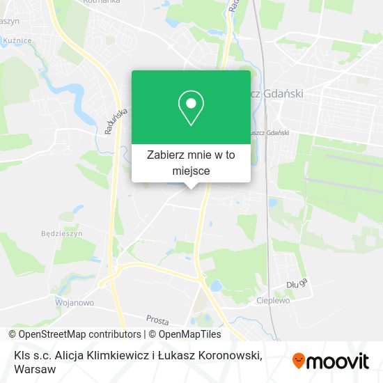 Mapa Kls s.c. Alicja Klimkiewicz i Łukasz Koronowski