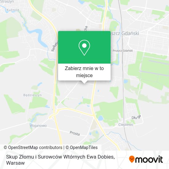 Mapa Skup Złomu i Surowców Wtórnych Ewa Dobies