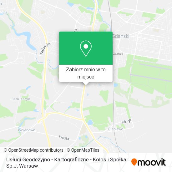 Mapa Usługi Geodezyjno - Kartograficzne - Kolos i Spółka Sp.J