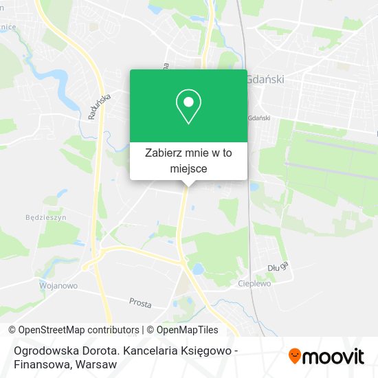 Mapa Ogrodowska Dorota. Kancelaria Księgowo - Finansowa