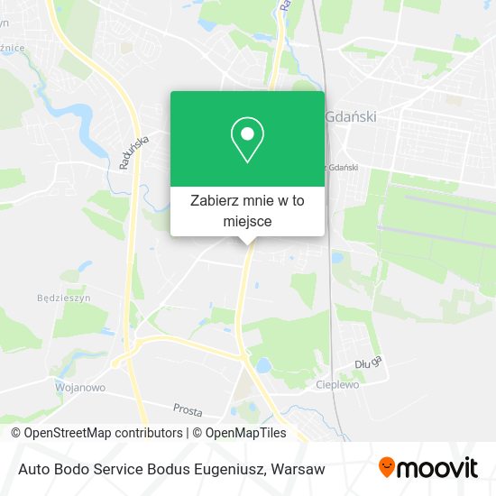 Mapa Auto Bodo Service Bodus Eugeniusz